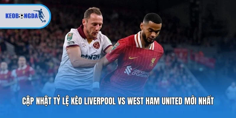 Cập nhật tỷ lệ kèo Liverpool vs West Ham United mới nhất