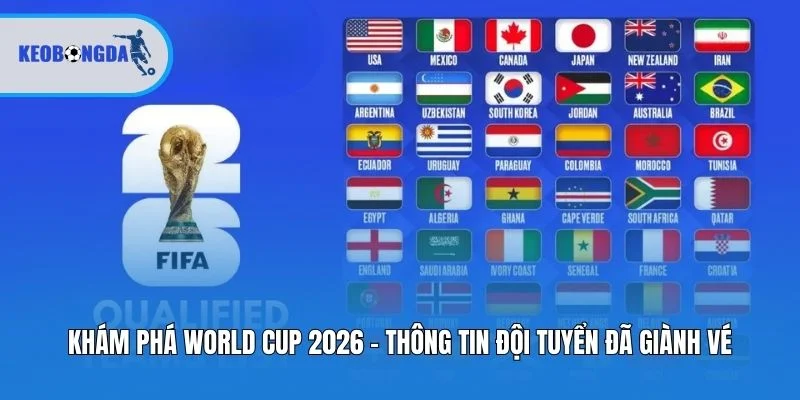 Khám phá World Cup 2026 – thông tin đội tuyển đã giành vé