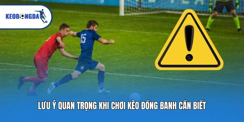 Lưu ý quan trọng khi chơi kèo đồng banh cần biết