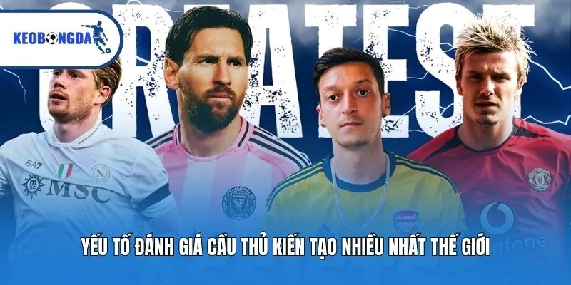 Yếu tố đánh giá cầu thủ kiến tạo nhiều nhất thế giới