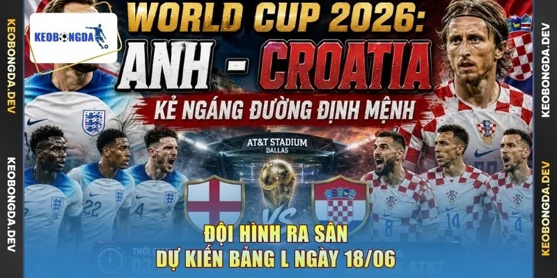 Đội hình ra sân dự kiến bảng L ngày 18/06